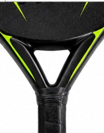 LYX Control Series padel racket - close-up of throat and handle construction